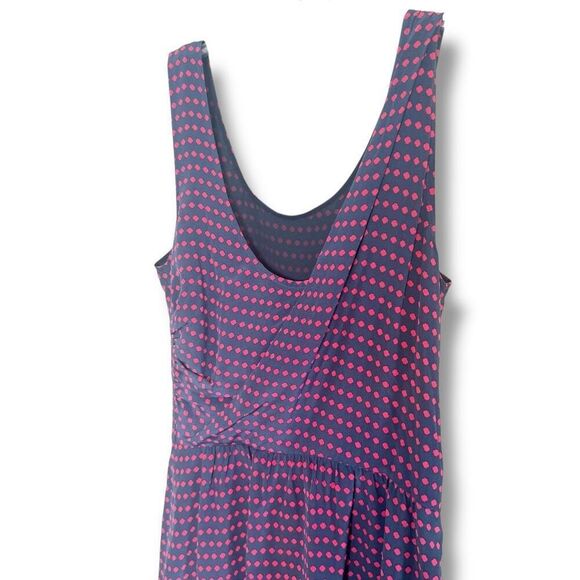 Marc by Marc Jacobs Navy Red Polka Dot Silk Shift Mini Dress Women’s Size 2 - Picture 2 of 9